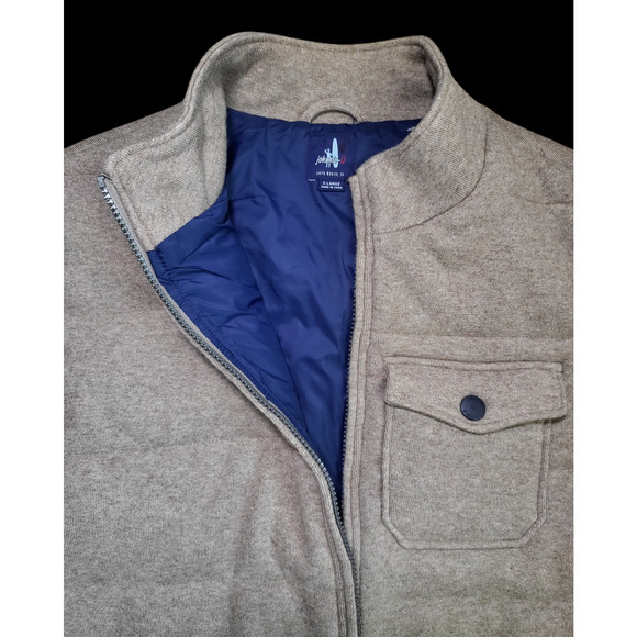 NWT JOHNNIE-O Lux Soft Zip Mo Quilted Camper Vest Camel Size S, XL‎ MSRP $248 - Picture 1 of 9
